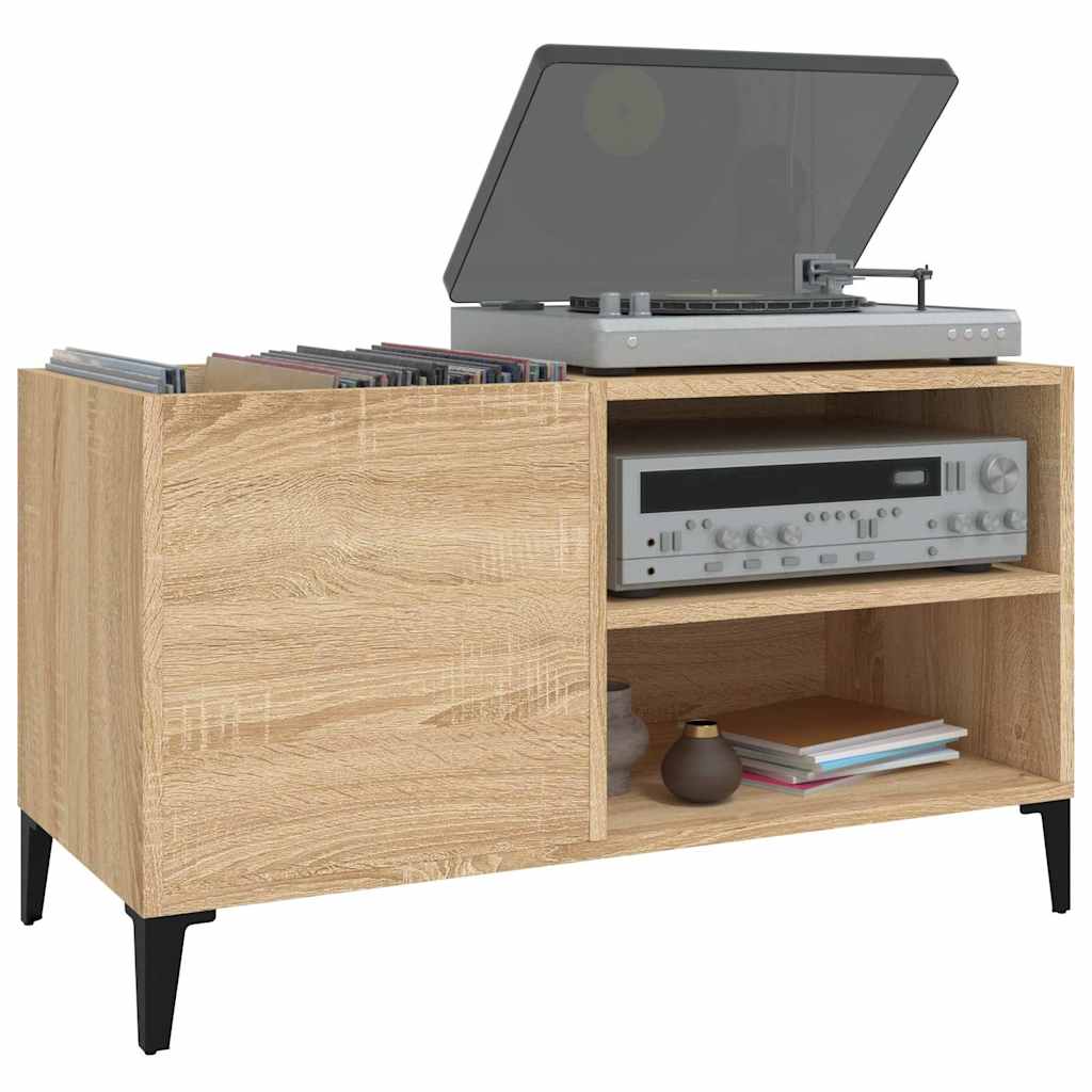Record Cabinet Sonoma Oak 84.5x38x48 cm Engineered Wood