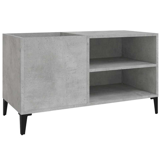 Record Cabinet Concrete Grey 84,5x38x48 cm Engineered Wood