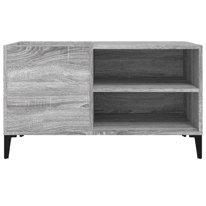 Record Cabinet Grey Sonoma 84.5x38x48 cm Engineered Wood
