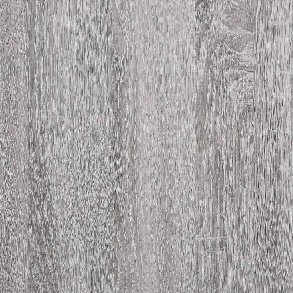 Record Cabinet Grey Sonoma 84.5x38x48 cm Engineered Wood
