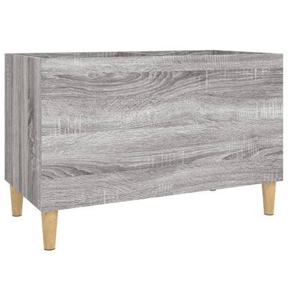 Record Cabinet Grey Sonoma 74.5x38x48 cm Engineered Wood
