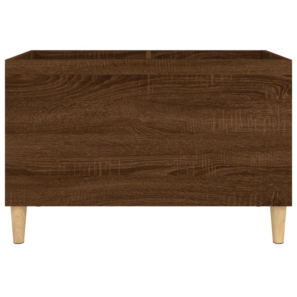 Record Cabinet Brown Oak 74.5x38x48 cm Engineered Wood