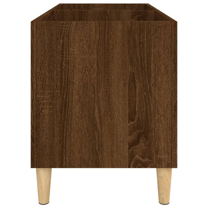 Record Cabinet Brown Oak 74.5x38x48 cm Engineered Wood