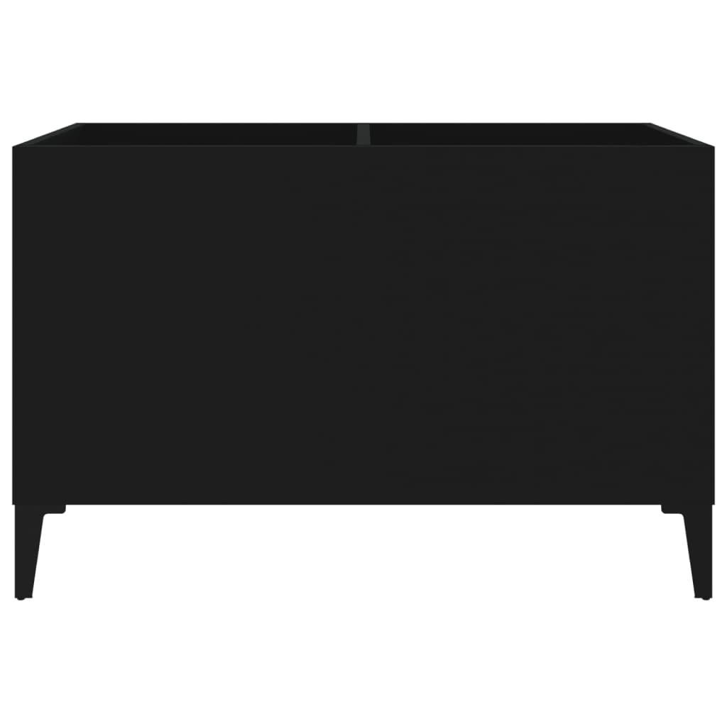 Record Cabinet | Black | Engineered Wood, Metal | 74.5 x 38 x 48 cm