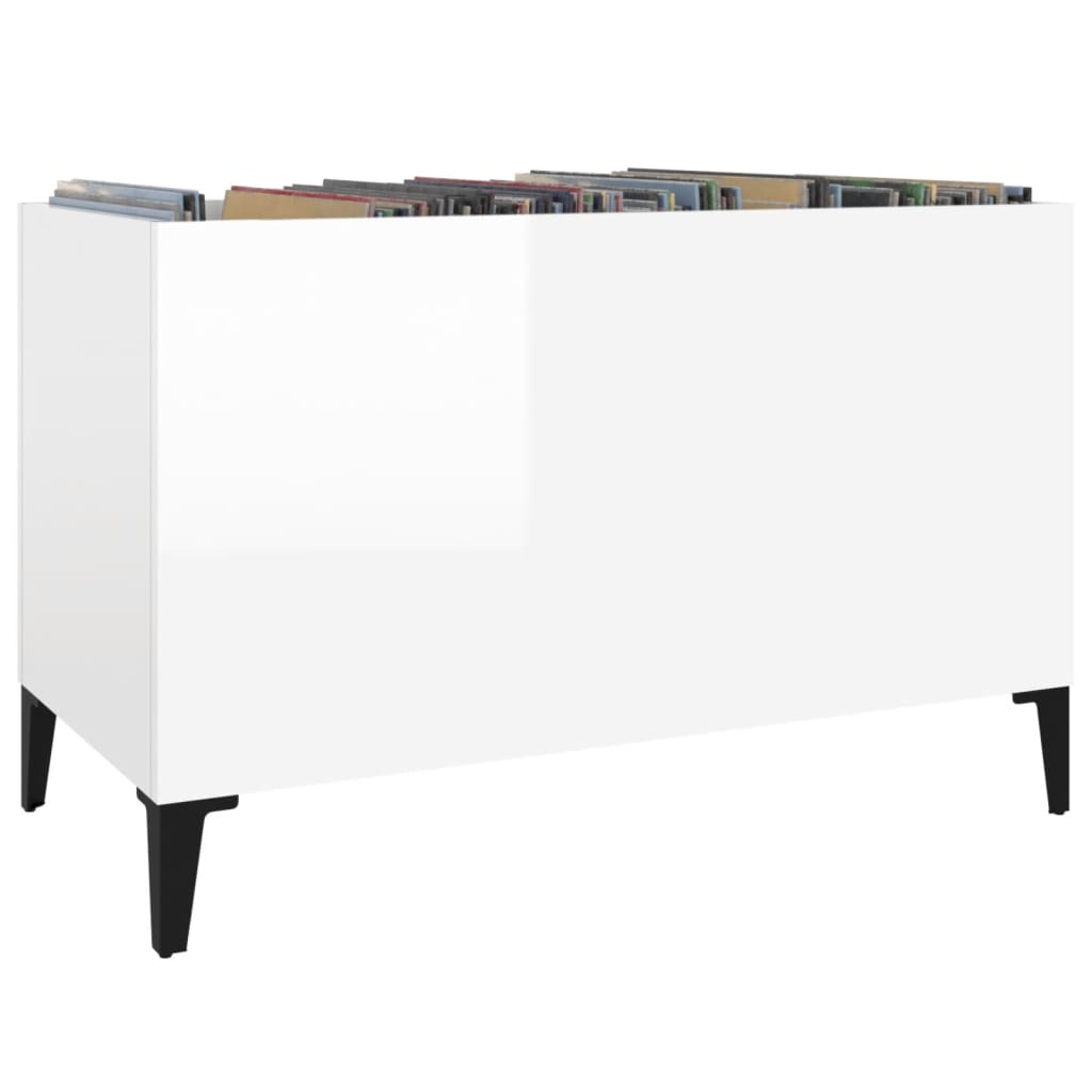 Record Cabinet | High-gloss white | Engineered wood, metal | Medium