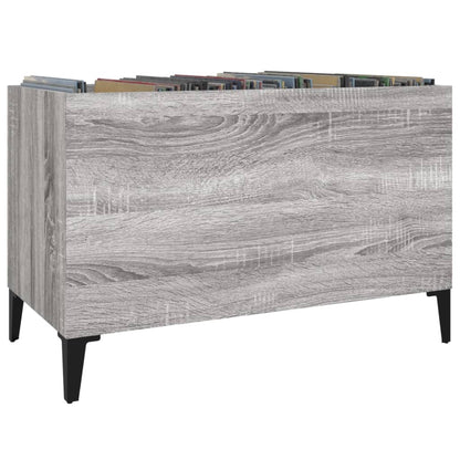 Record Cabinet | Grey Sonoma | Engineered wood, Metal | Medium