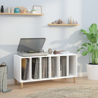 Record Cabinet | White | Engineered wood | 100x38x48 cm | Record Cabinet
