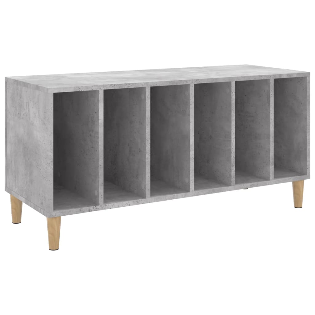 Record Cabinet | Concrete Grey | Engineered wood, solid eucalyptus wood