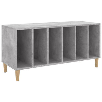 Record Cabinet | Concrete Grey | Engineered wood, solid eucalyptus wood