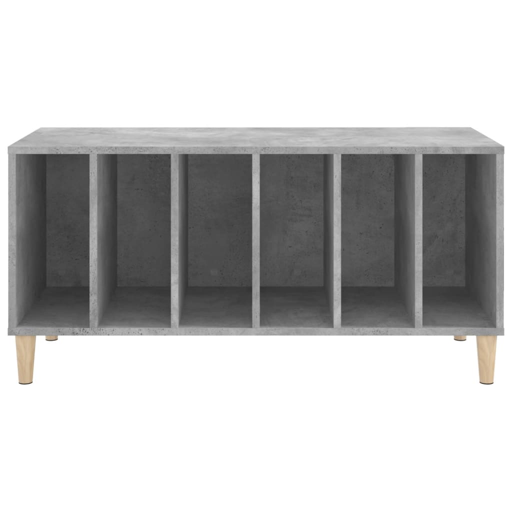 Record Cabinet | Concrete Grey | Engineered wood, solid eucalyptus wood