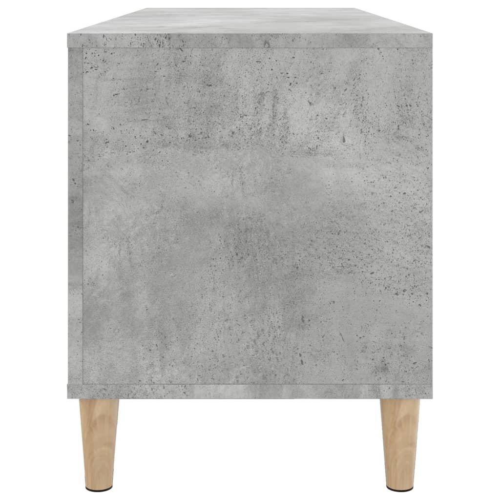 Record Cabinet | Concrete Grey | Engineered wood, solid eucalyptus wood