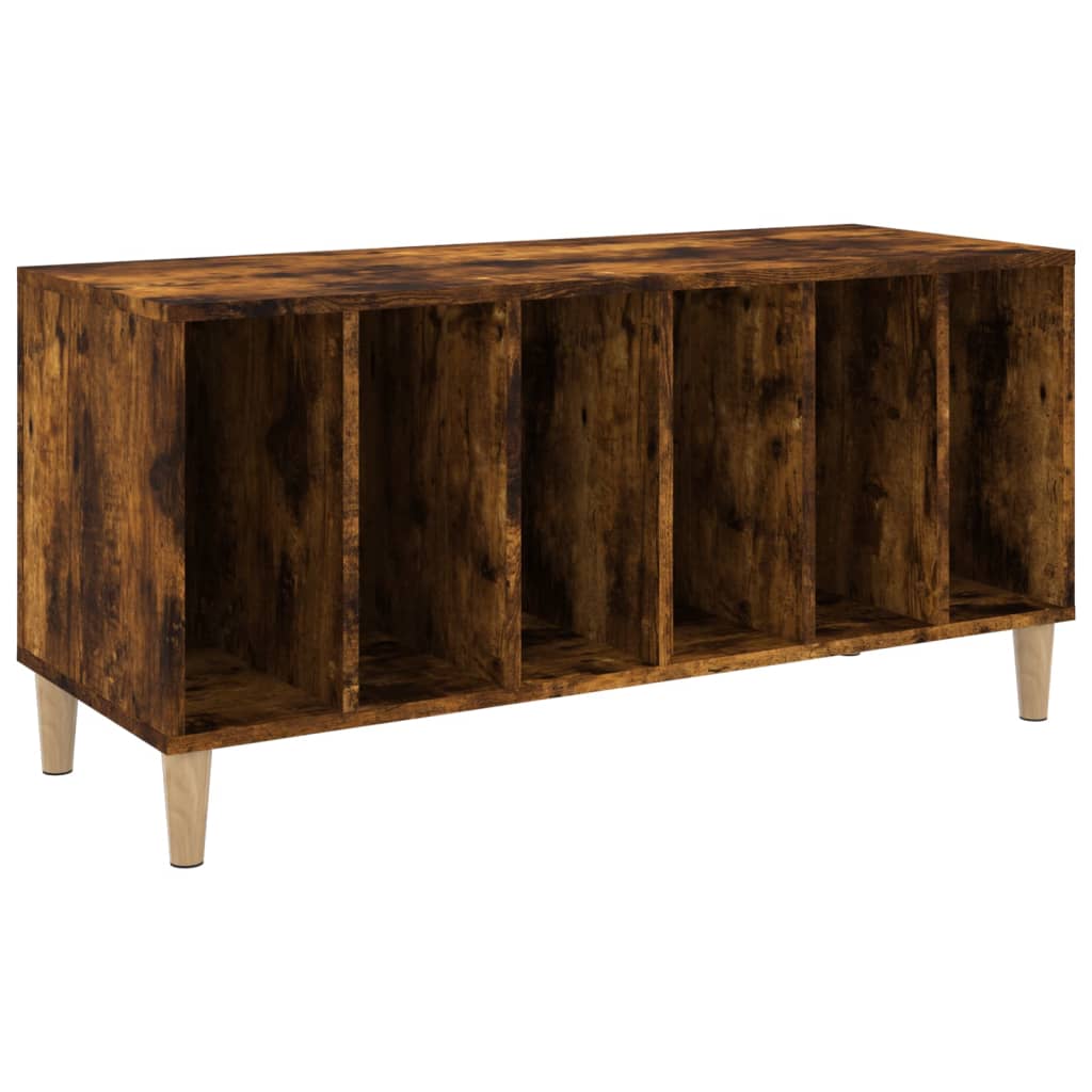 Record Cabinet | Smoked Oak | Engineered Wood | Medium | Record Cabinet