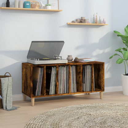 Record Cabinet | Smoked Oak | Engineered Wood | Medium | Record Cabinet
