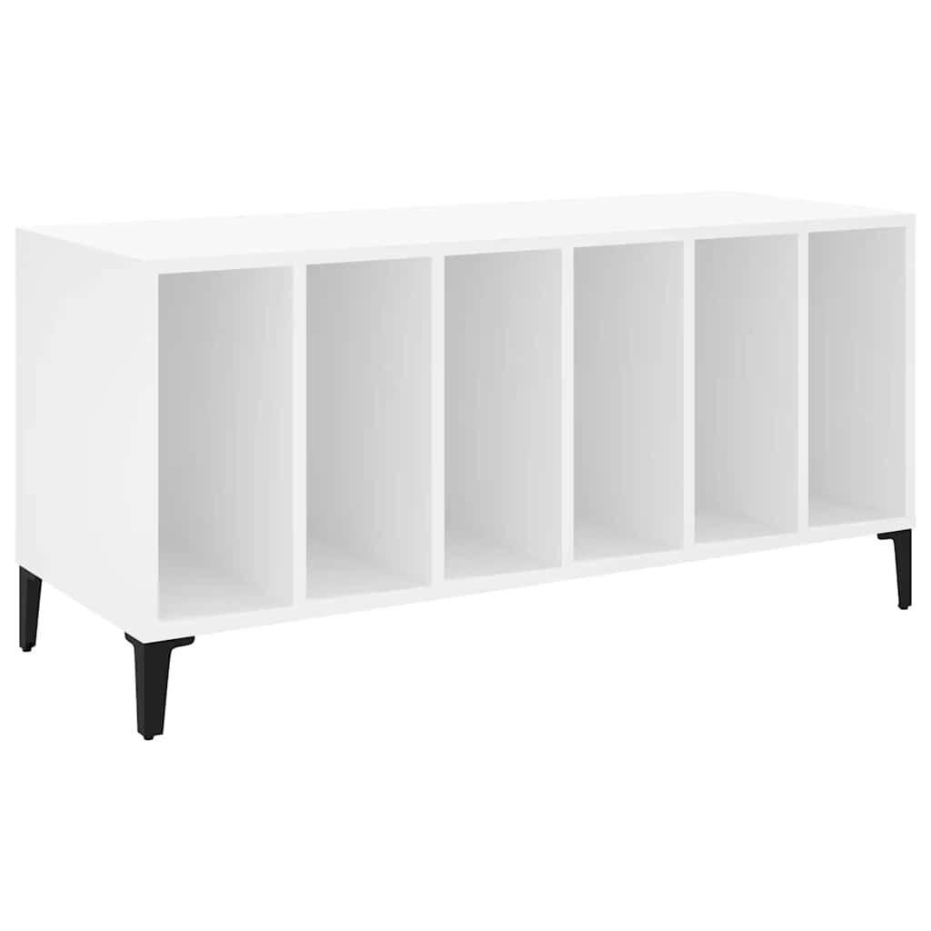 Record Cabinet | White | Engineered wood, metal | Medium | Record Cabinet