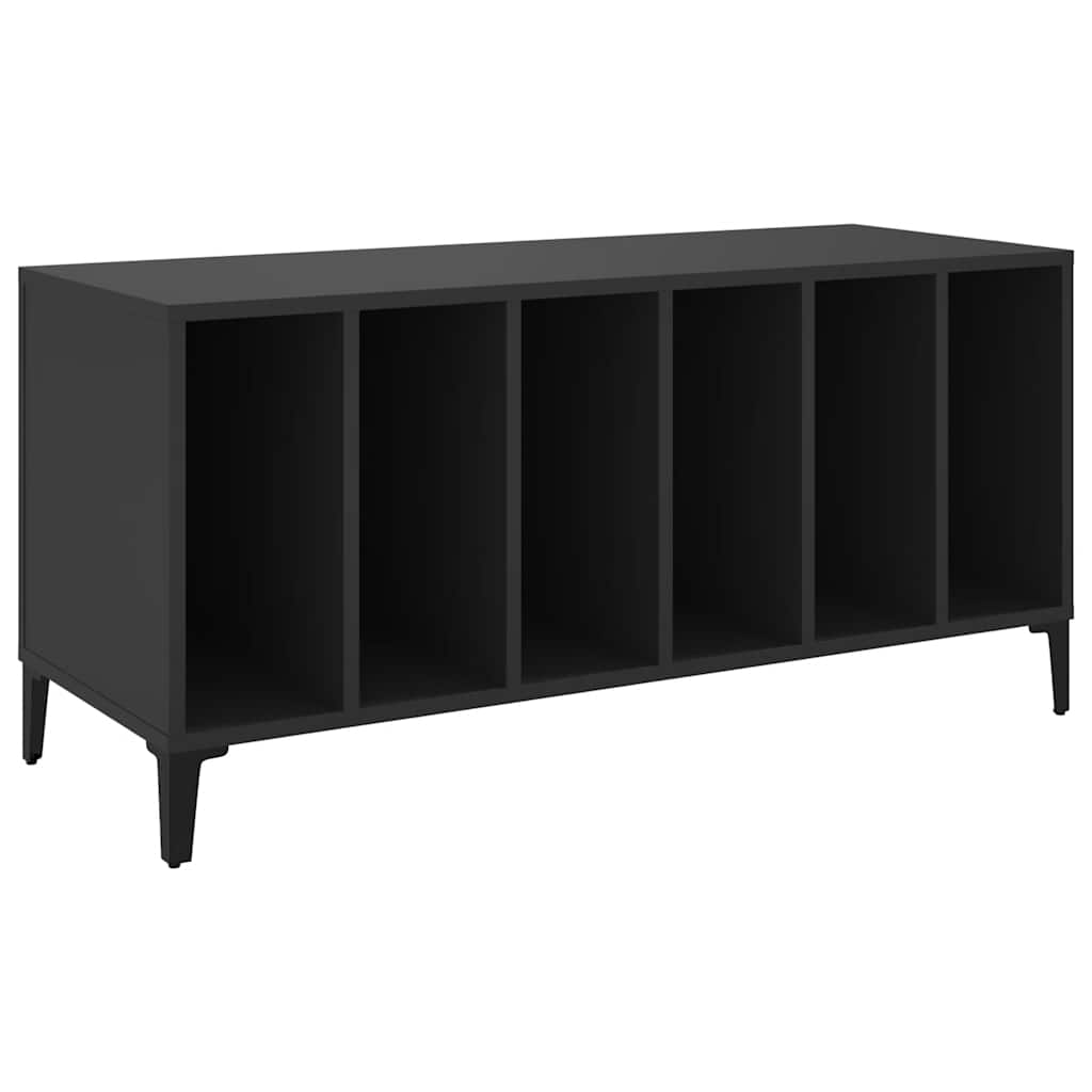 Record Cabinet | Black | Engineered wood, metal | Medium | Record Cabinet