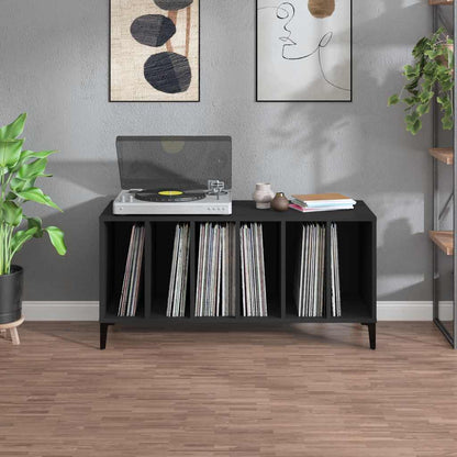 Record Cabinet | Black | Engineered wood, metal | Medium | Record Cabinet