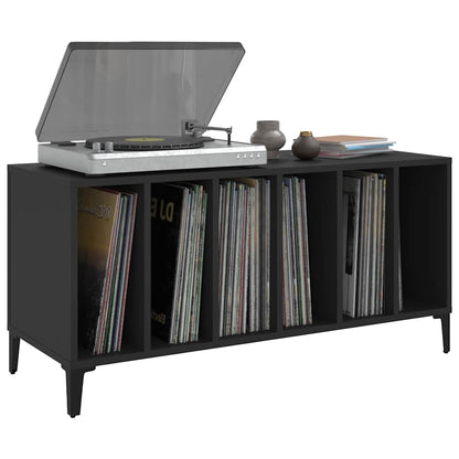 Record Cabinet | Black | Engineered wood, metal | Medium | Record Cabinet
