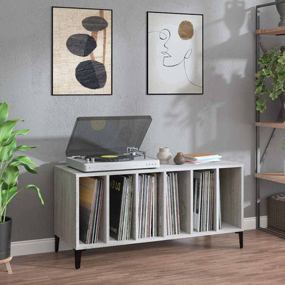 Record Cabinet | Grey sonoma | Engineered wood, metal | 100 x 38 x 48 cm