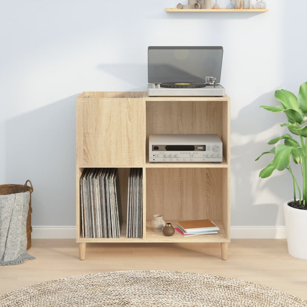 Record Cabinet Sonoma Oak 84,5x38x89 cm Engineered Wood