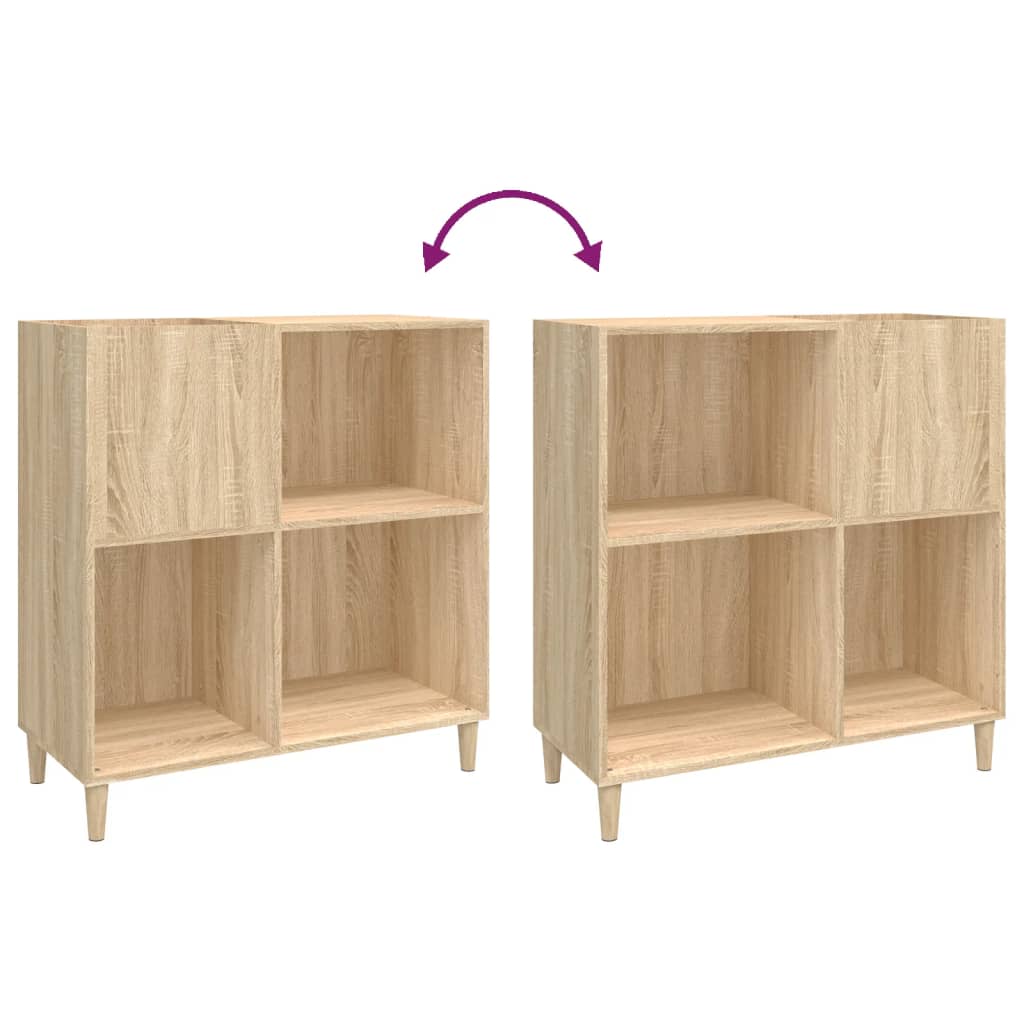 Record Cabinet Sonoma Oak 84,5x38x89 cm Engineered Wood