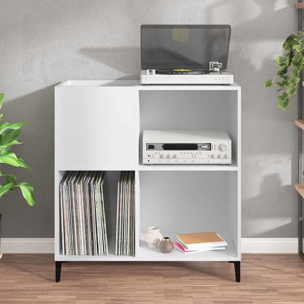Record Cabinet | White | Engineered wood, metal | Medium