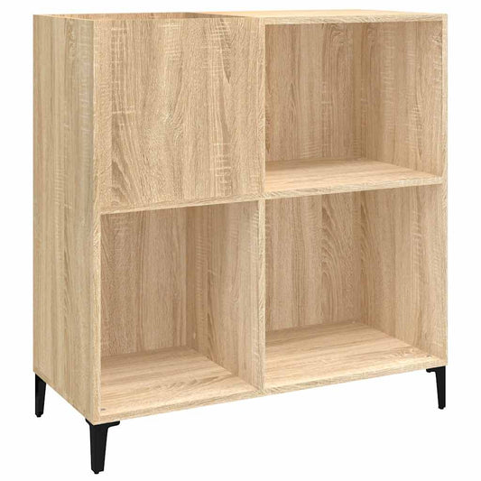 Record Cabinet Sonoma Oak 84.5x38x89 cm Engineered Wood