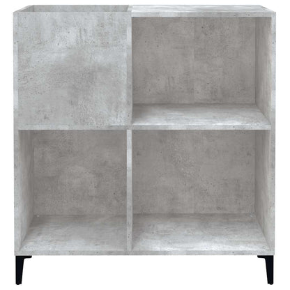 Record Cabinet | Concrete grey | Engineered wood, Metal | Medium