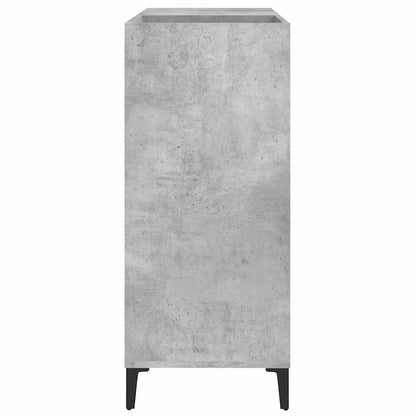 Record Cabinet | Concrete grey | Engineered wood, Metal | Medium