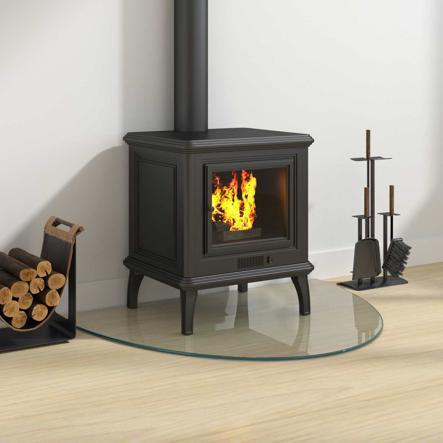Fireplace Glass Plate Transparent 800 x 600 mm Glass