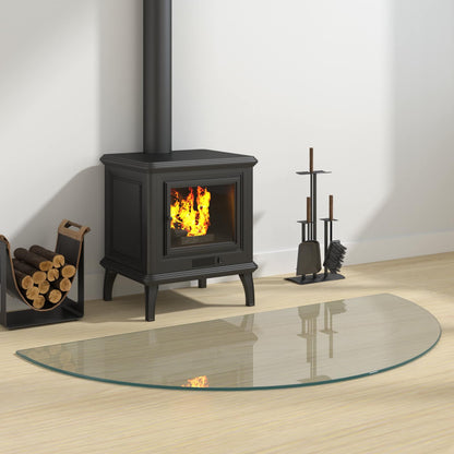 Fireplace Glass Plate Transparent 1200 x 600 mm Glass