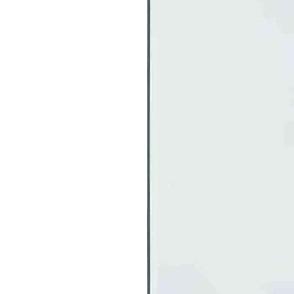 Fireplace Glass Plate Transparent 39.37 x 19.69 in Glass