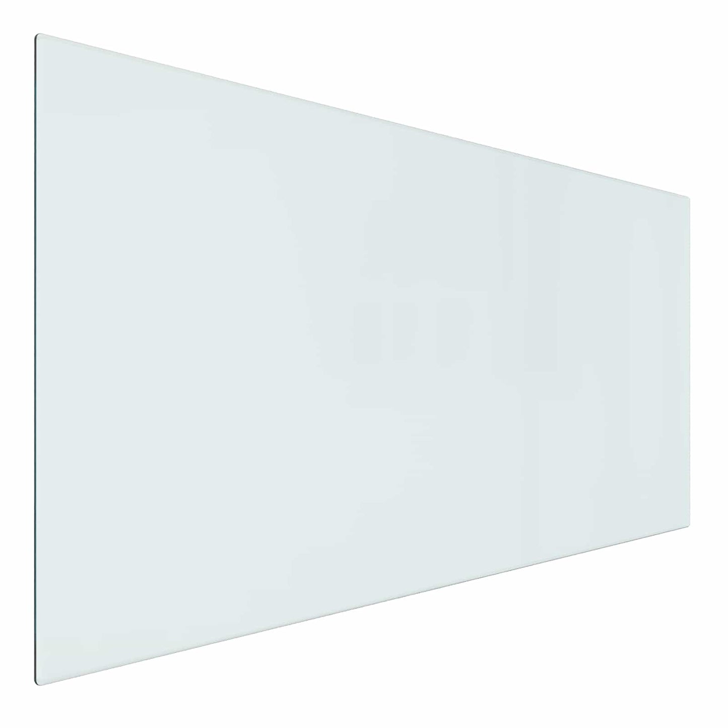 Fireplace Glass Plate Transparent 39.37 x 19.69 in Glass