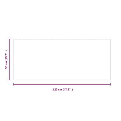 Fireplace Glass Plate Transparent 120 x 50 cm Glass