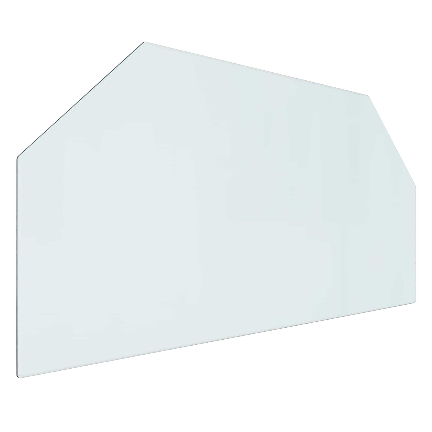 Fireplace Glass Plate Transparent 100 x 50 cm Glass