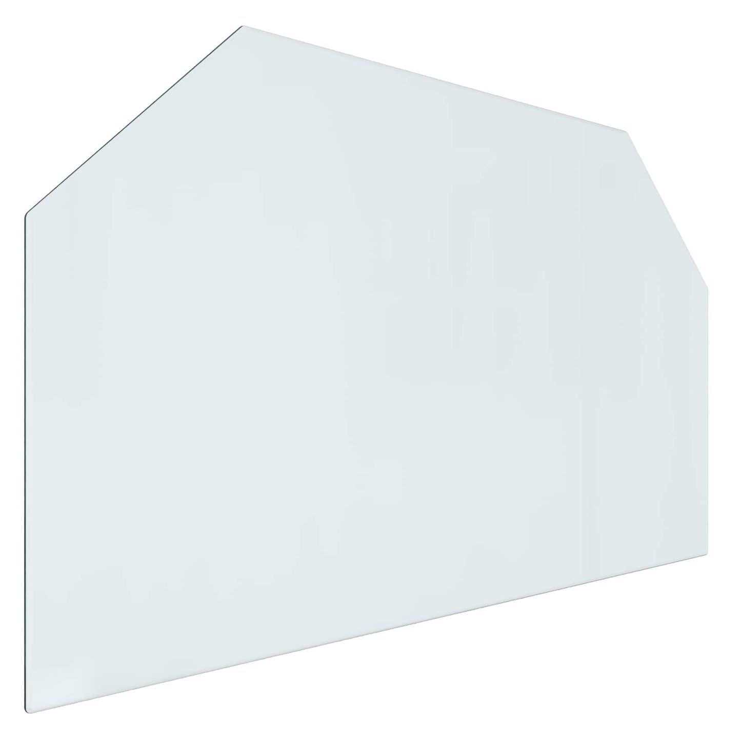 Fireplace Glass Plate Transparent 100 x 60 cm Glass