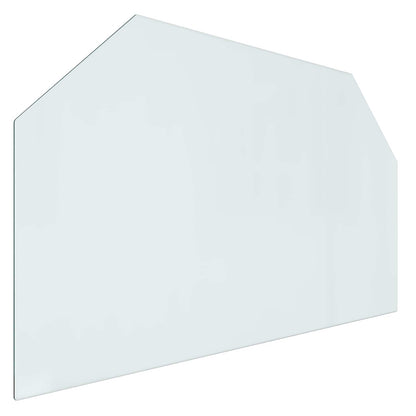 Fireplace Glass Plate Transparent 100 x 60 cm Glass