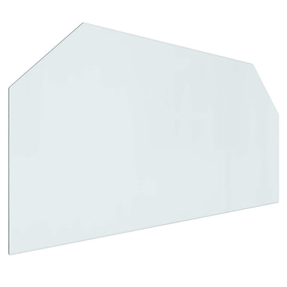 Fireplace Glass Plate Transparent 120 x 60 cm Glass