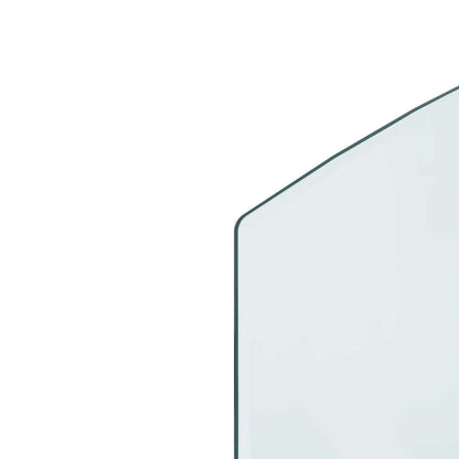 Fireplace Glass Plate Transparent 100 x 50 cm Glass