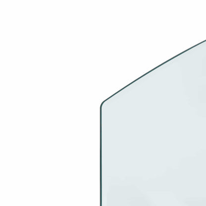 Fireplace Glass Plate Transparent 100 x 60 cm Glass
