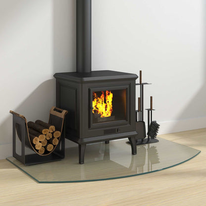 Fireplace Glass Plate Transparent 100 x 60 cm Glass