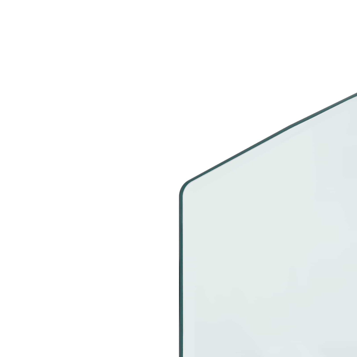 Fireplace Glass Plate Transparent 120 x 60 cm Glass
