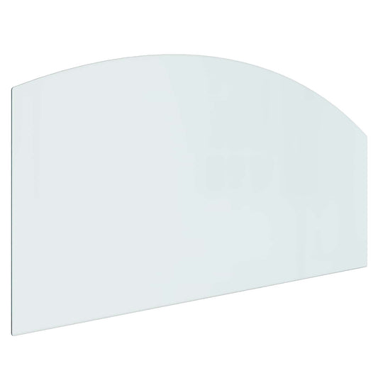 Fireplace Glass Plate Transparent 120 x 60 cm Glass