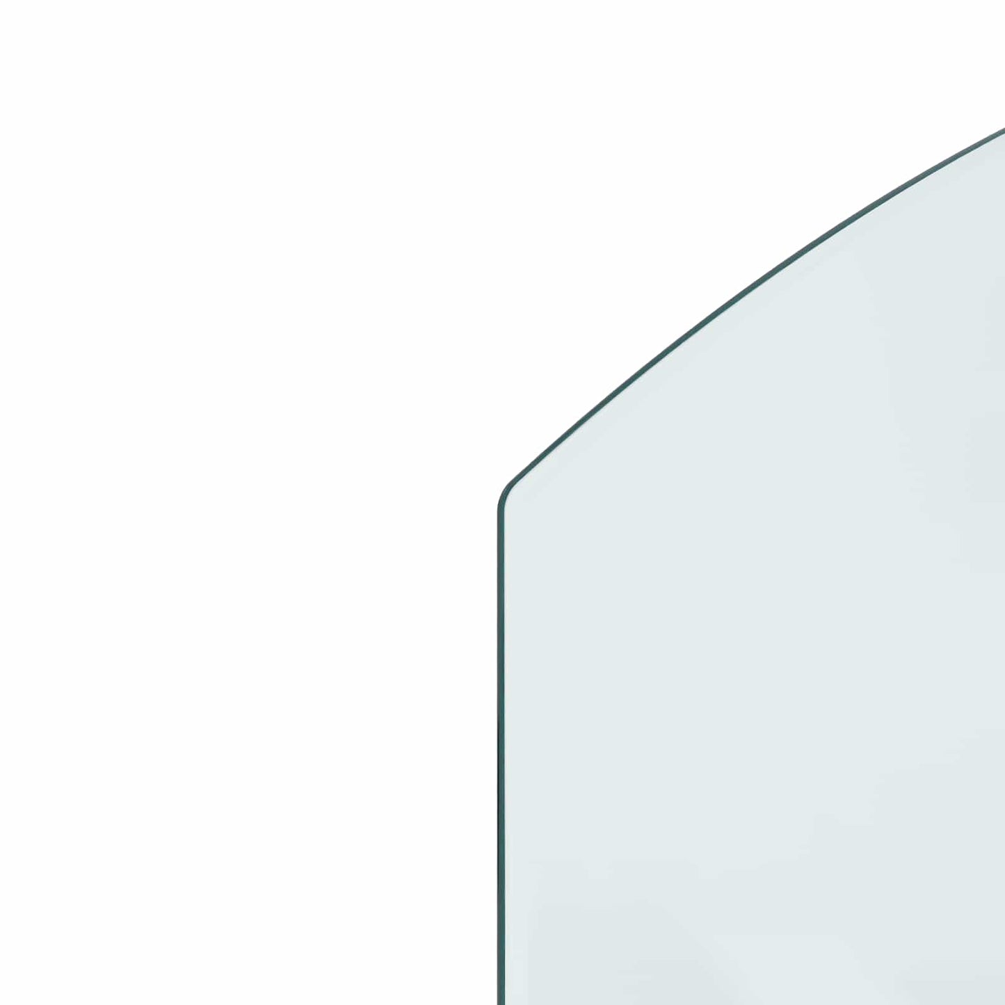 Fireplace Glass Plate Transparent 31.50 x 19.69 in Glass