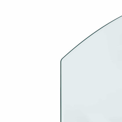 Fireplace Glass Plate Transparent 31.50 x 19.69 in Glass