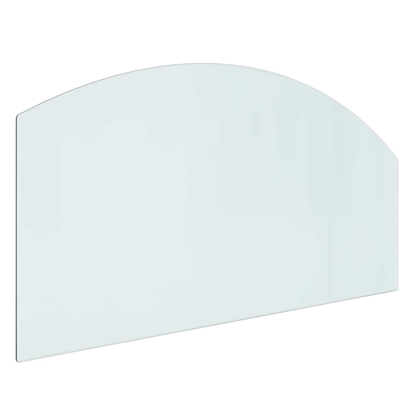 Fireplace Glass Plate Transparent 100 x 50 cm Glass