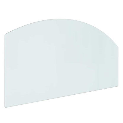 Fireplace Glass Plate Transparent 100 x 50 cm Glass