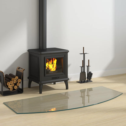 Fireplace Glass Plate Transparent 120 x 50 cm Glass