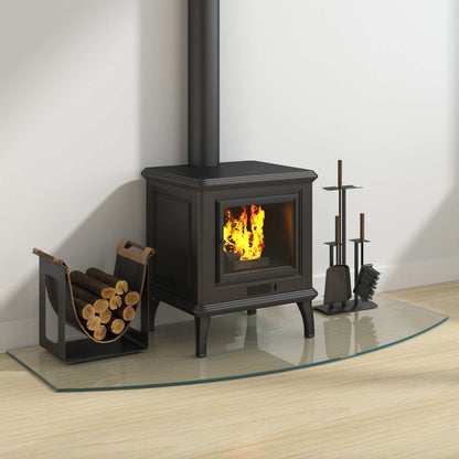 Fireplace Glass Plate Transparent 120 x 50 cm Glass