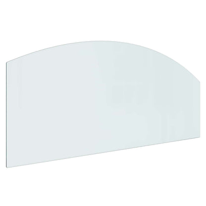 Fireplace Glass Plate Transparent 120 x 50 cm Glass