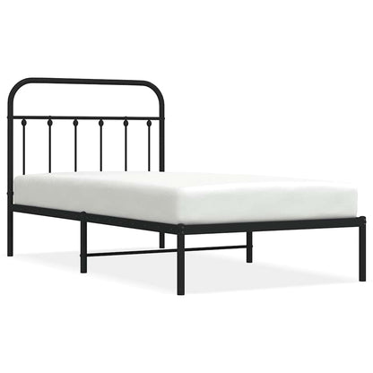 Bed Frame | Black | Powder-Coated Steel | Single | Bed Frame